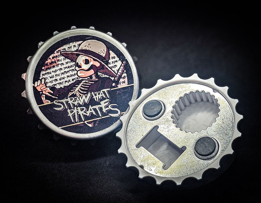 Magnetic Bottle Cap Opener - Straw Hat Pirates