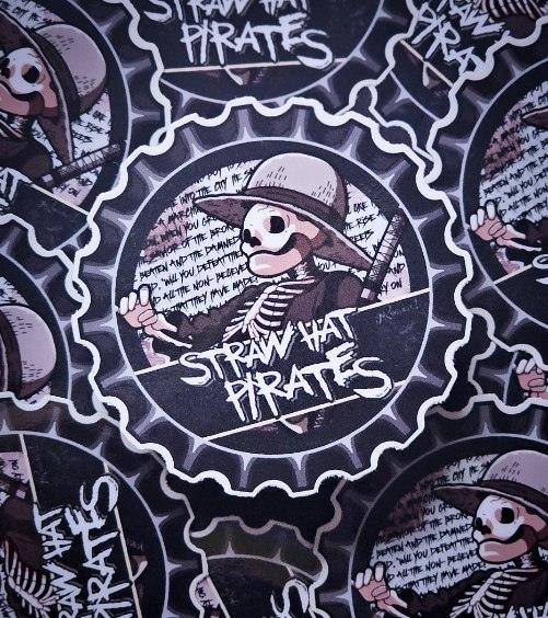 Bottle Cap Sticker - Straw Hat Pirates