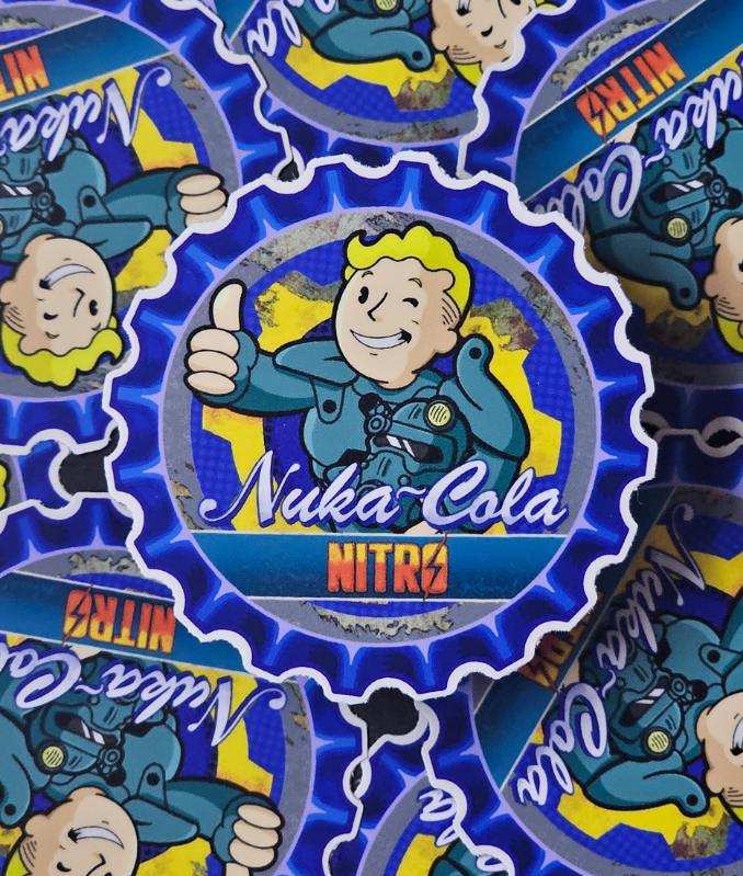 Bottle Cap Sticker - Nuka Cola Nitro