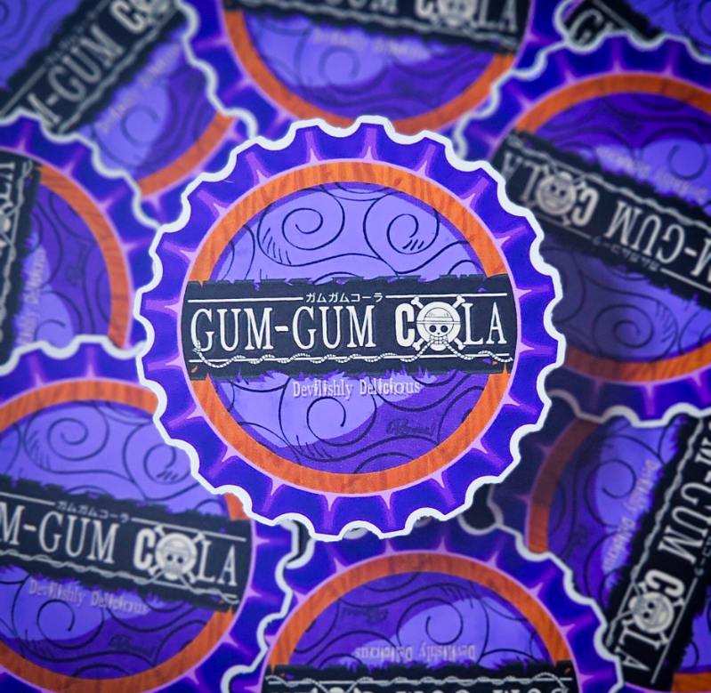 Bottle Cap Sticker - Gum Gum Cola