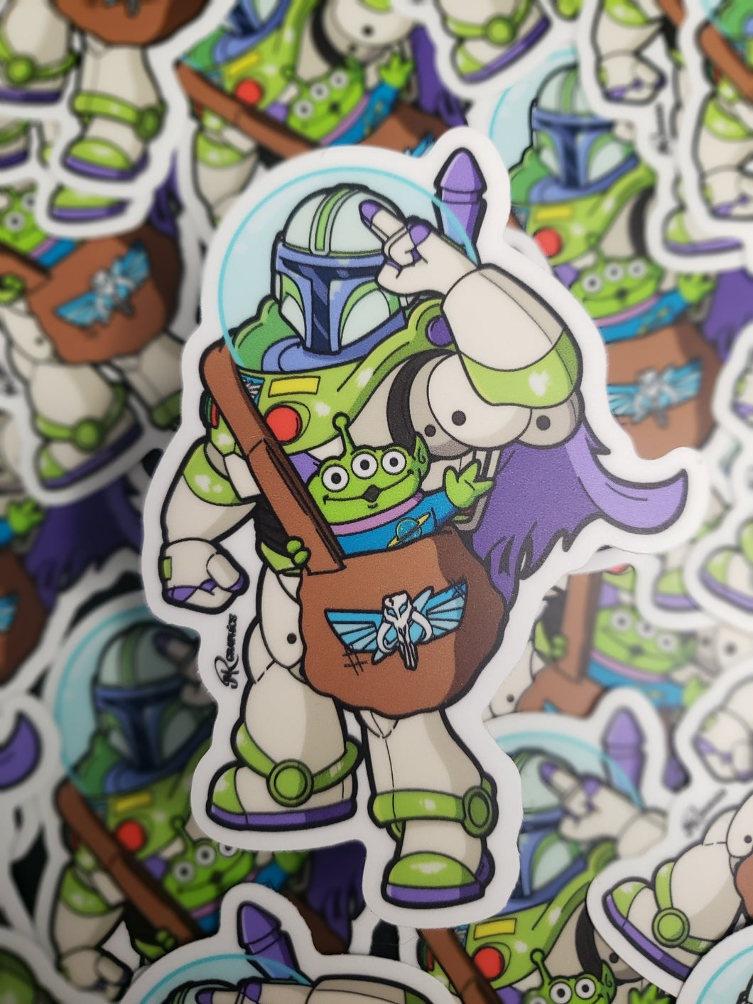 Buzz Mando Sticker