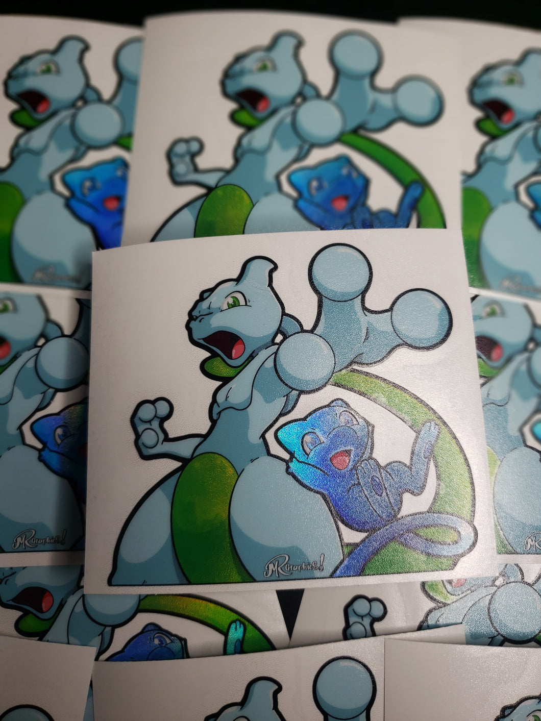 Shiny Mew & Mewtwo Decal