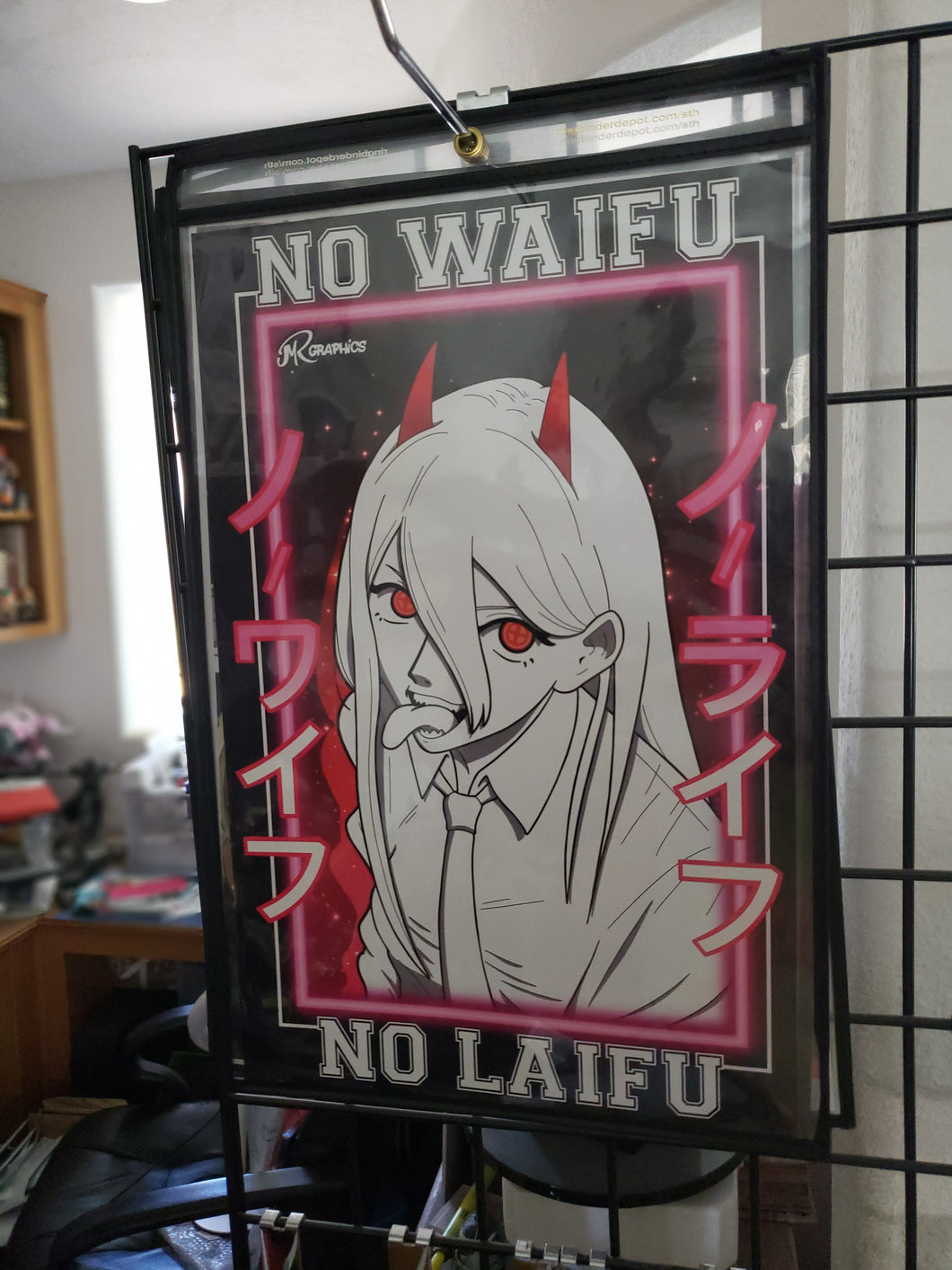 No Waifu No Laifu - Power Art Prints