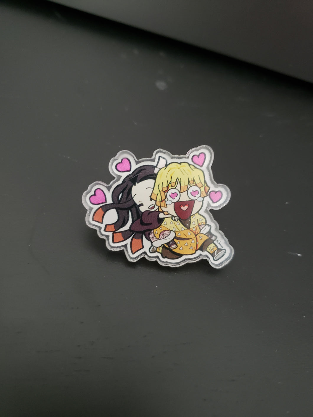 Nezuko & Zenitsu Acrylic Pin