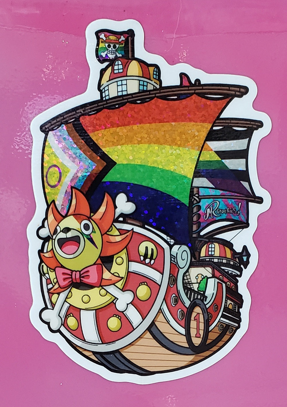 Pride Sunny Glitter Sticker