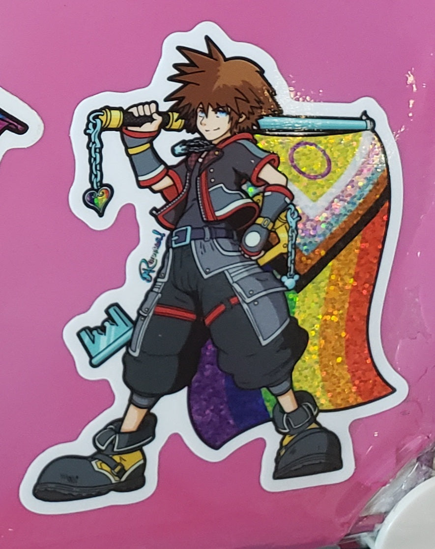 Pride Sora Glitter Sticker (Ver. 3)