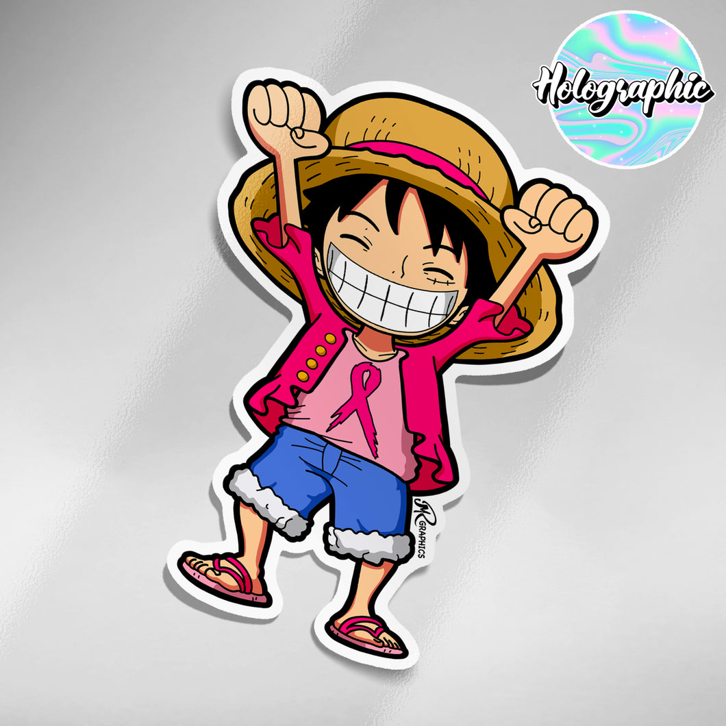 Breast Cancer Awareness 2021 Sticker - Luffy