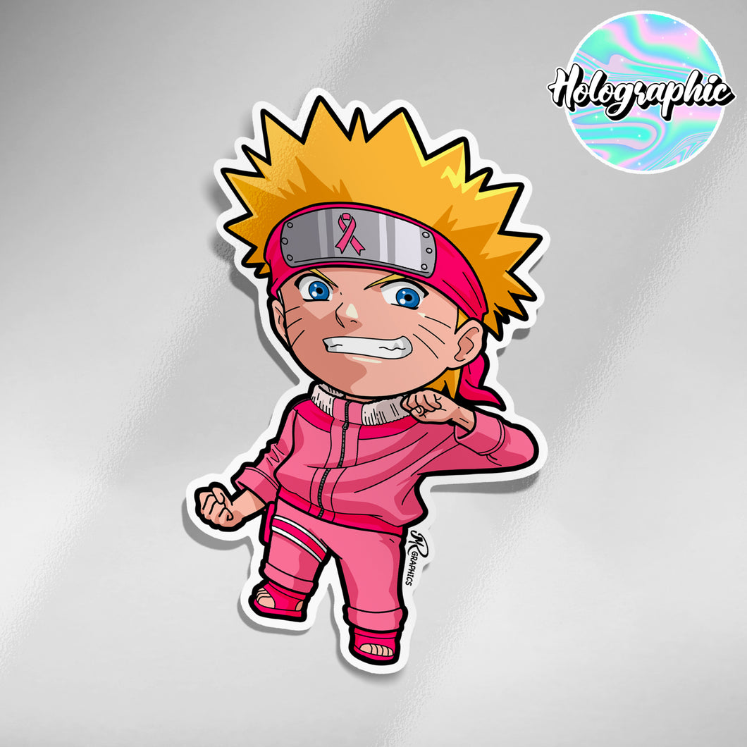 Breast Cancer Awareness 2021 Sticker - Naruto