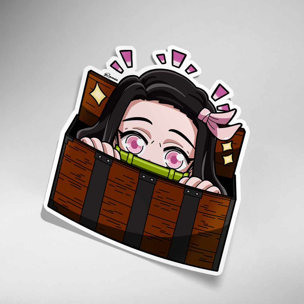 Nezuko in a Box Sticker