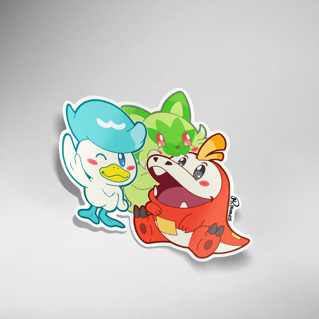 Gen 9 Starters Sticker