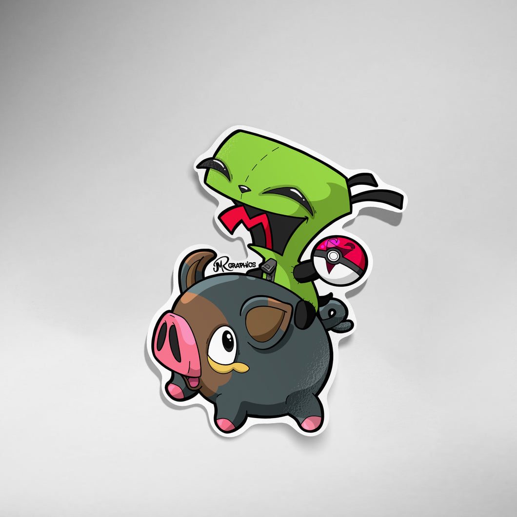 Gir & Lechonk Sticker