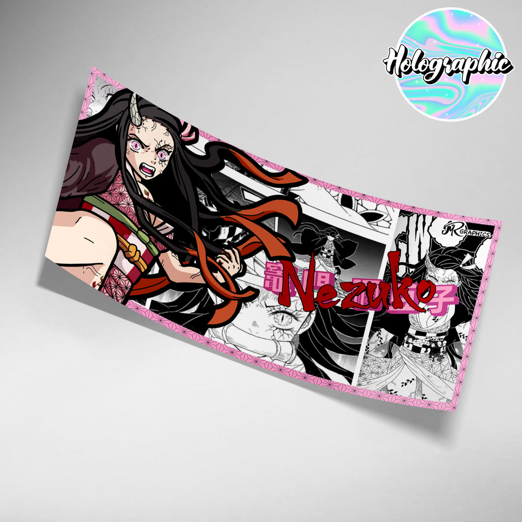 Nezuko Demon Holographic Slap