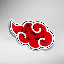 Load image into Gallery viewer, Akatsuki Cloud Itachi Sticker
