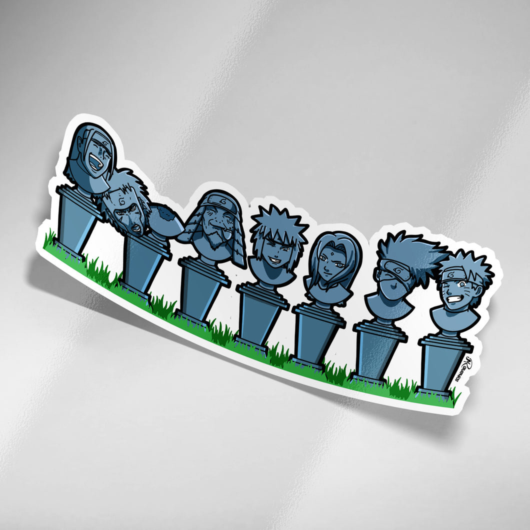 Hokage Busts Sticker