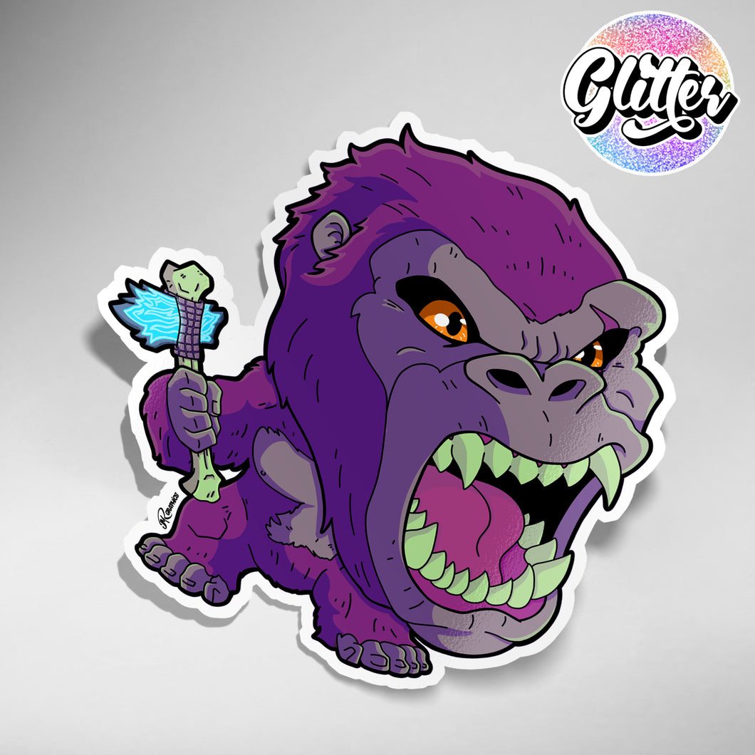 King Kong Glitter Sticker