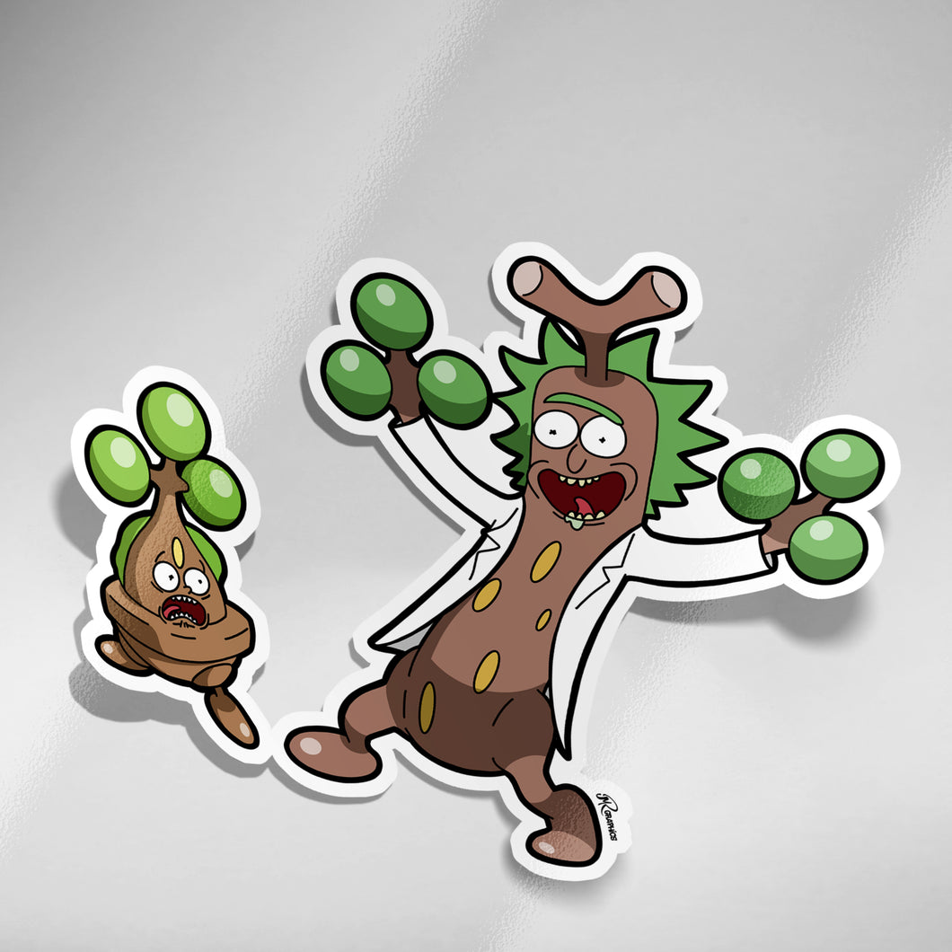 Sudowoodo Rick & Bonsly Morty