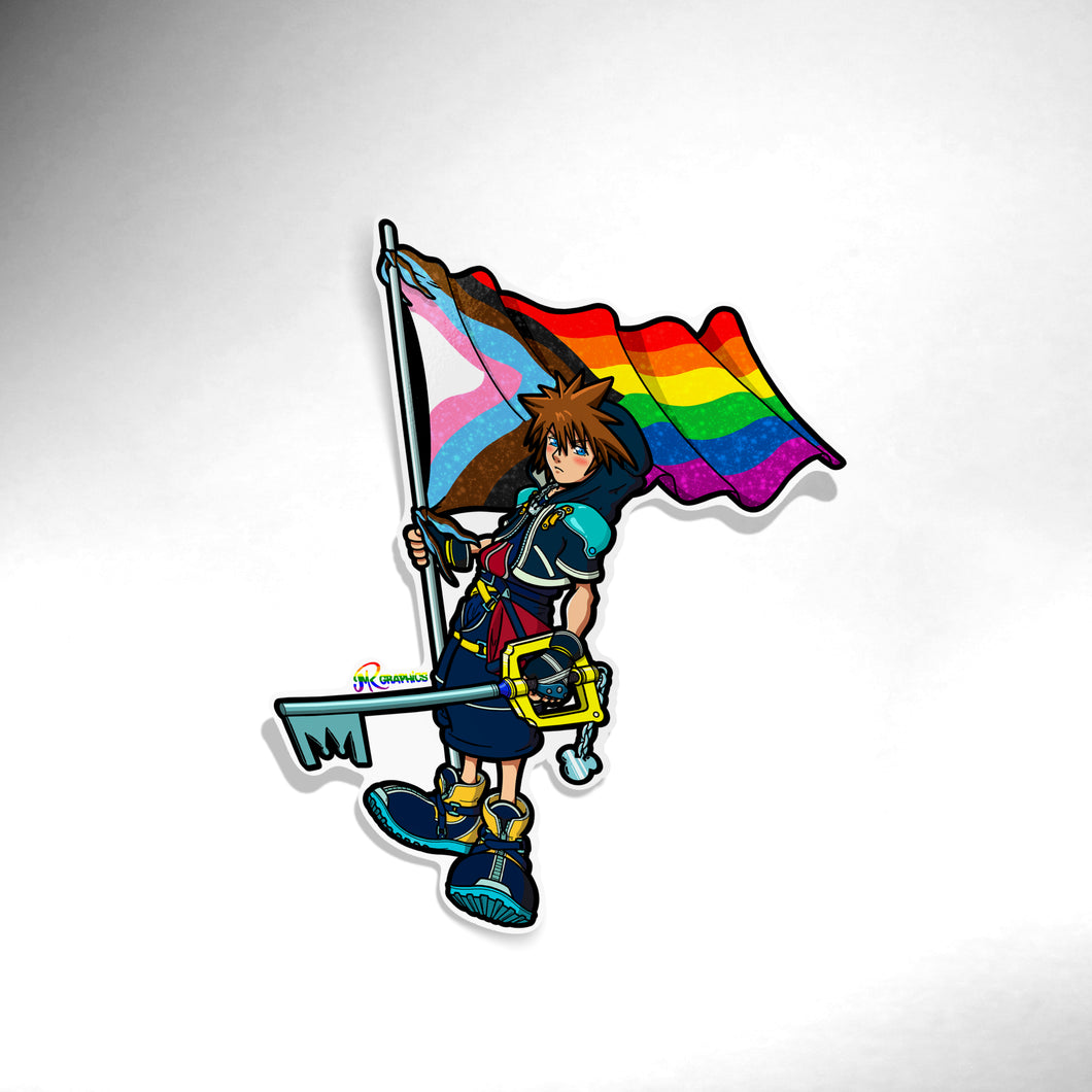 Pride Sora Glitter Sticker (Ver. 2)