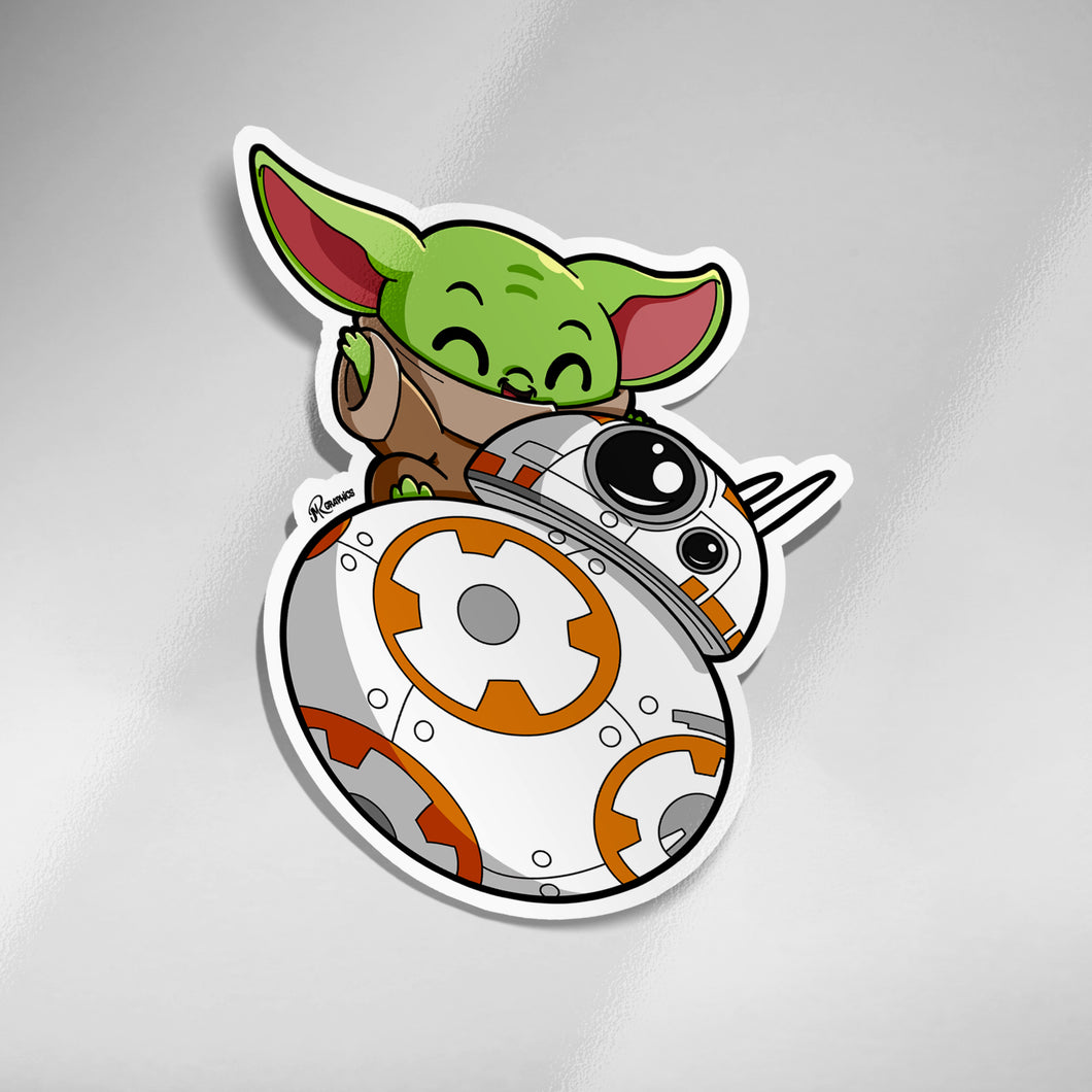 Grogu BB-8 Sticker