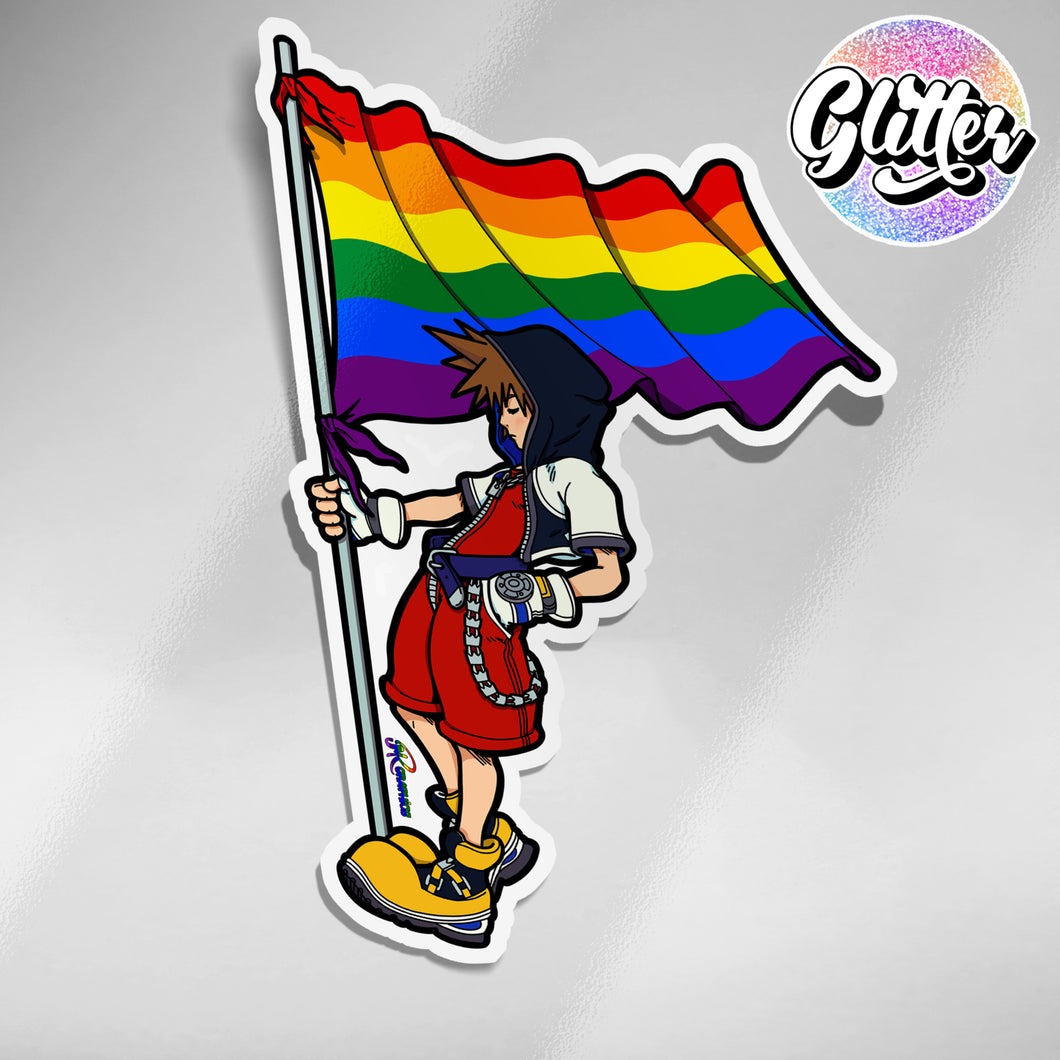 Pride Sora Glitter Sticker (Ver. 1)