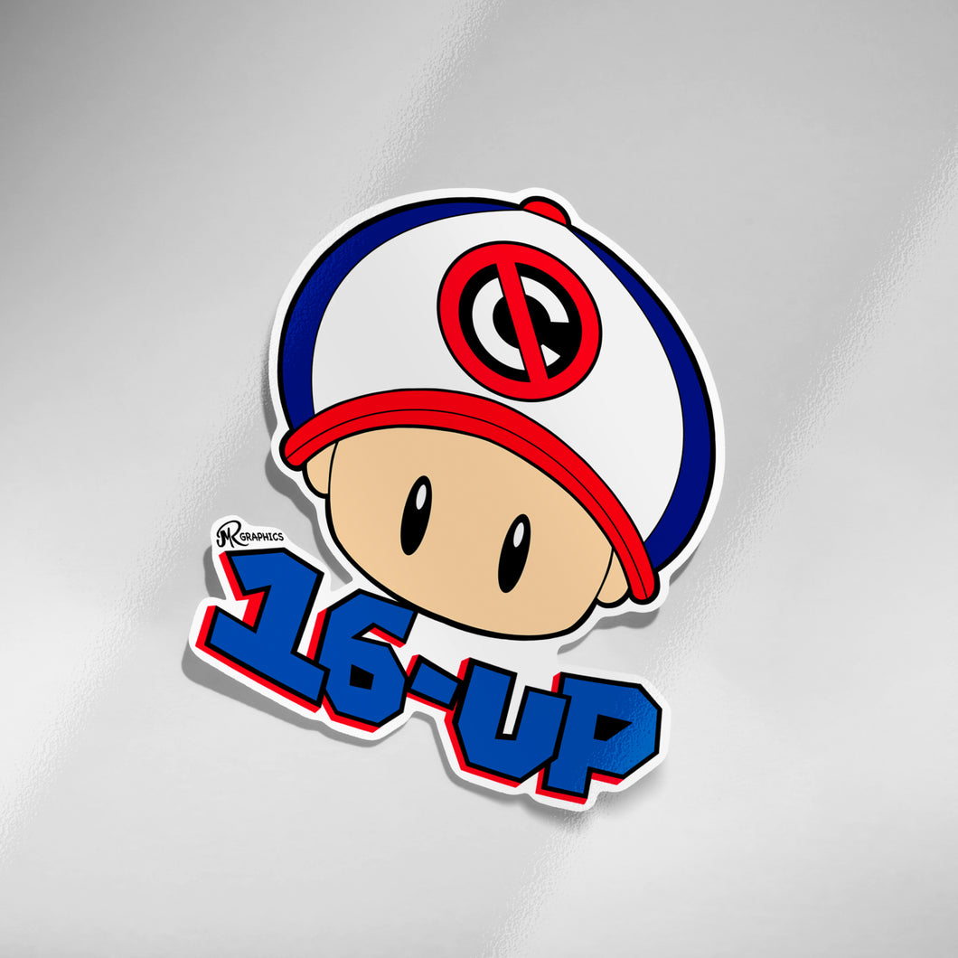 Super Cena 16 UP Sticker