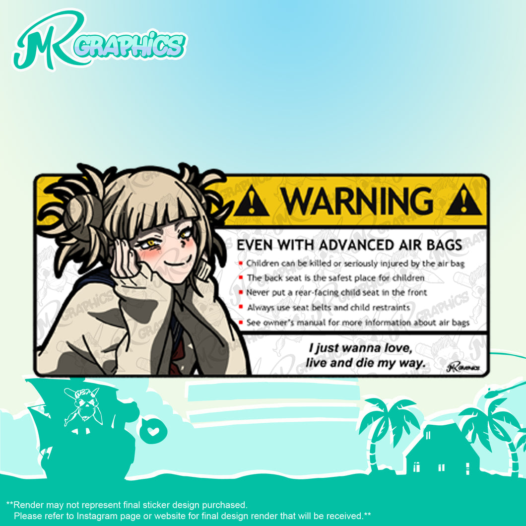 Car Sunshade Warning Stickers